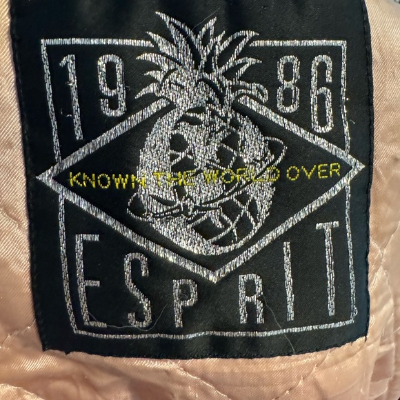Esprit 1986 Known the World Over purple oversize vintage bomber jacket - Picture 4 of 5